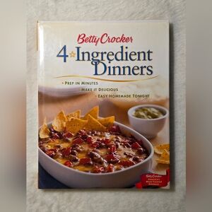Betty Crocker 4 Ingredient Dinners Cookbook - Red and White